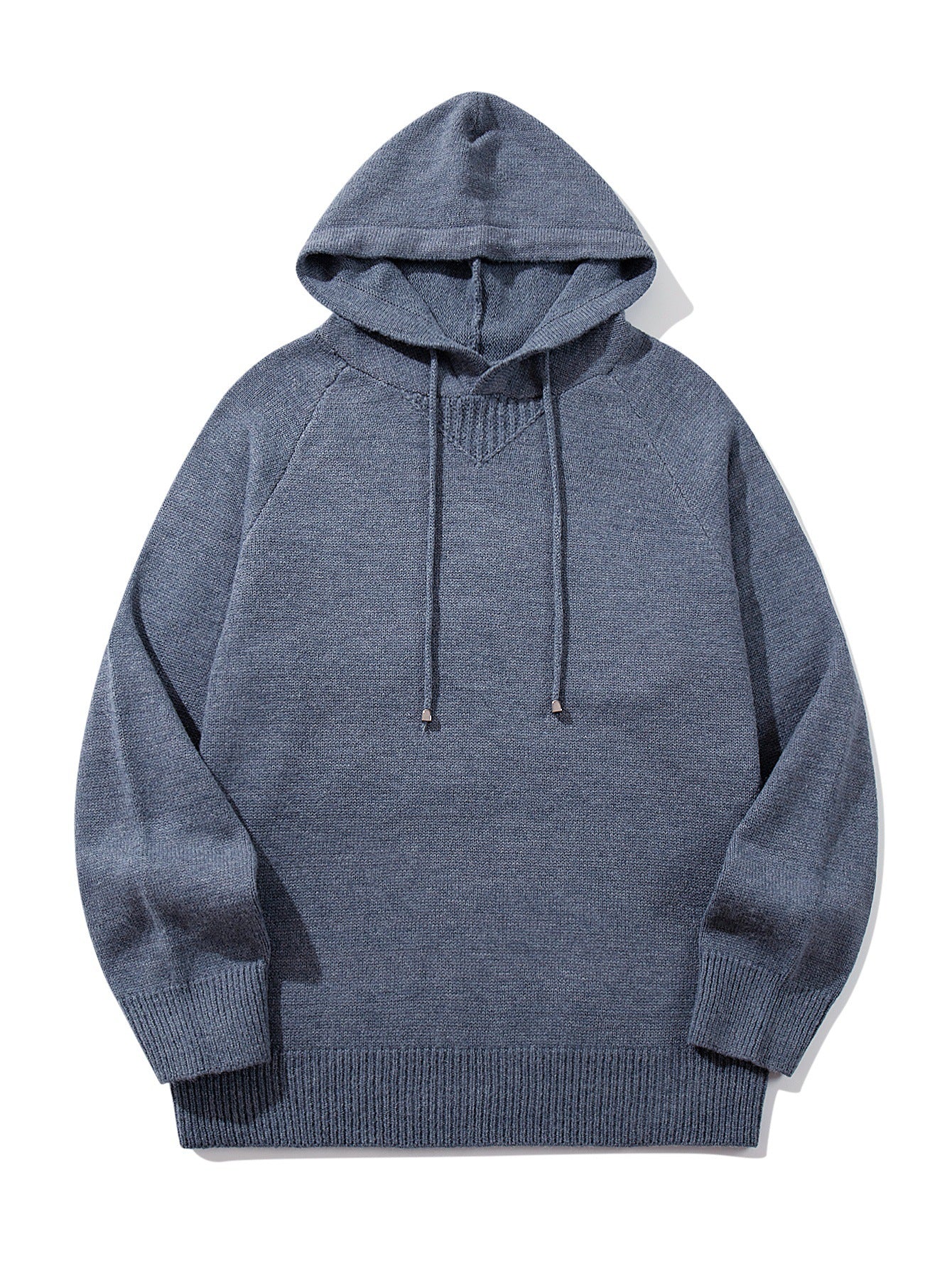 Men's Casual Loose Shoulder Sleeve Pullover Solid Color Knitted Sweater