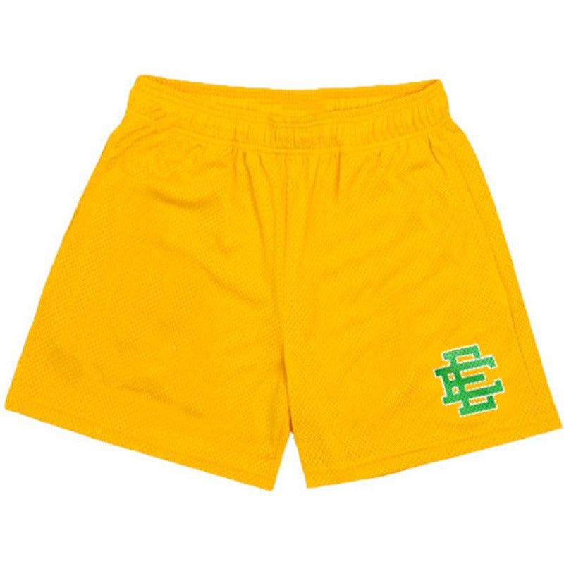 New Mens EE Mens Fitness Shorts Muscle Sports Running Quarters Mesh Breathable Shorts