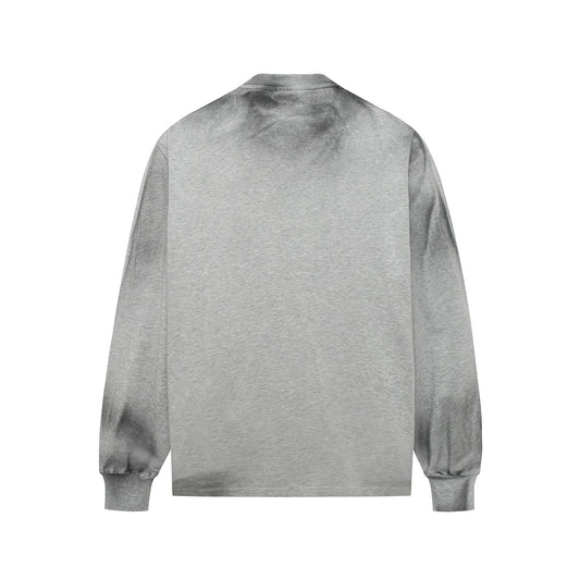 Blurred spray painted letter hoodie