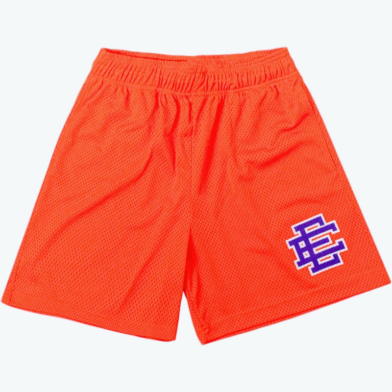 New Mens EE Mens Fitness Shorts Muscle Sports Running Quarters Mesh Breathable Shorts