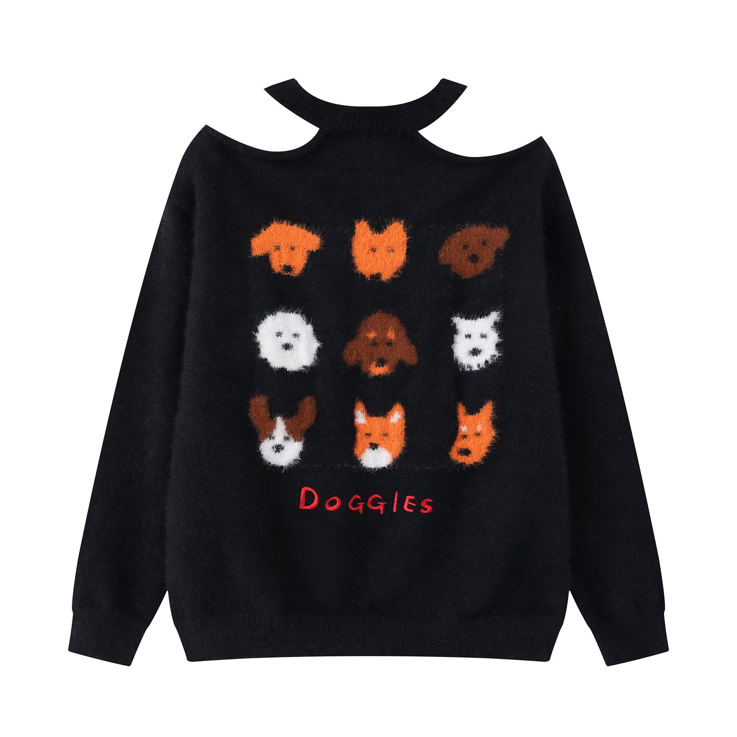 Off shoulder design sweater