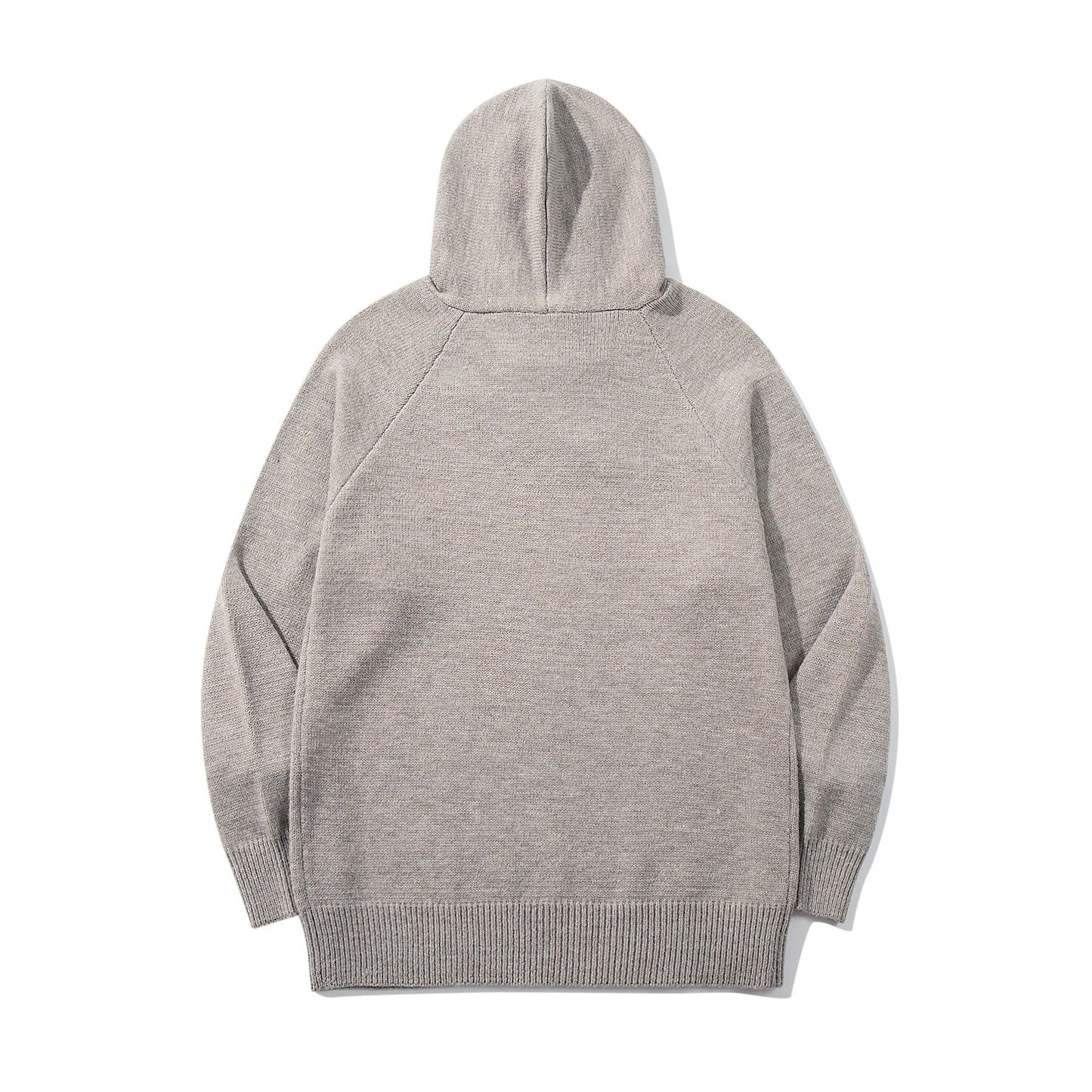 Men's Casual Loose Shoulder Sleeve Pullover Solid Color Knitted Sweater