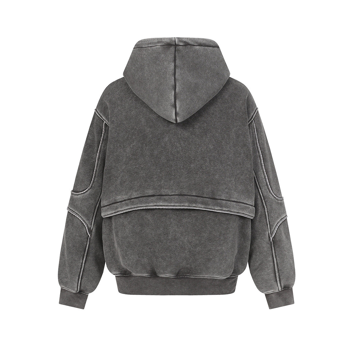 Washed hooded sweatshirt for men