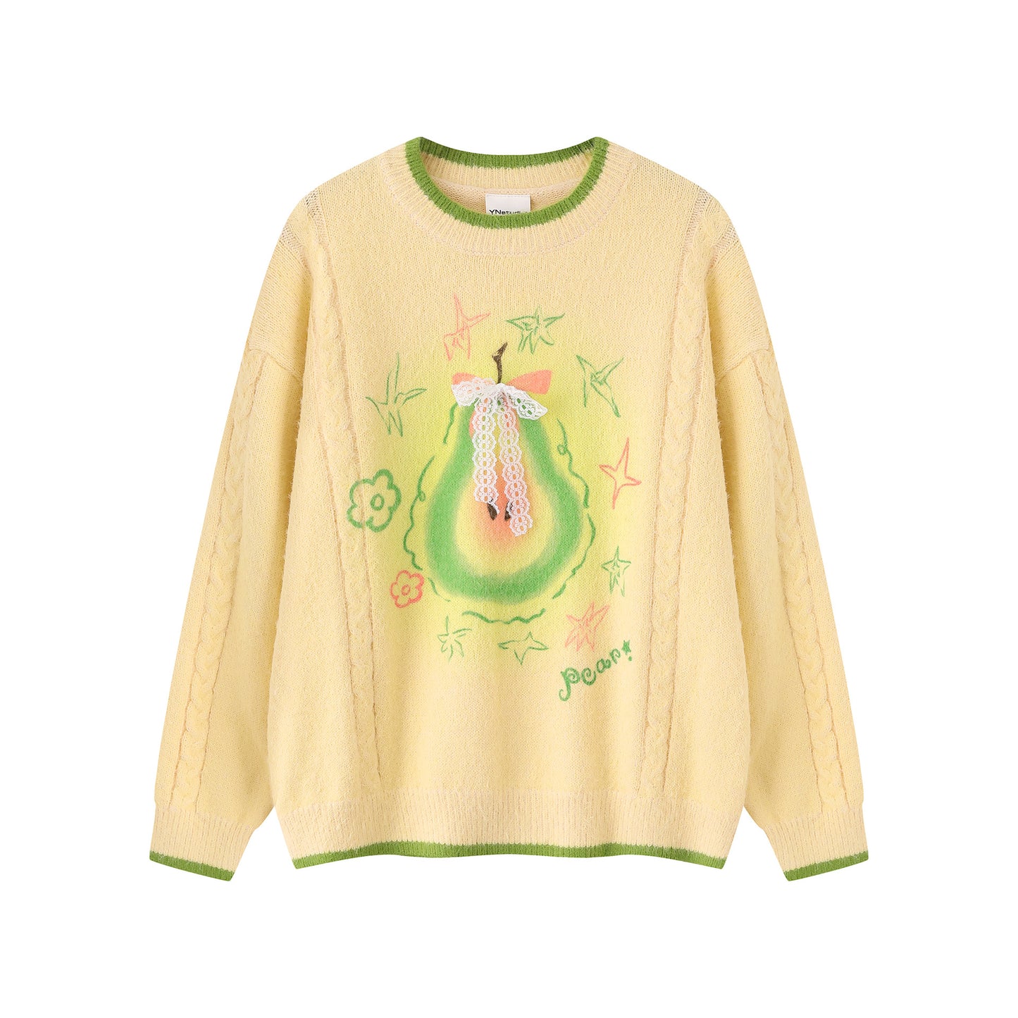 Lace knot sweater