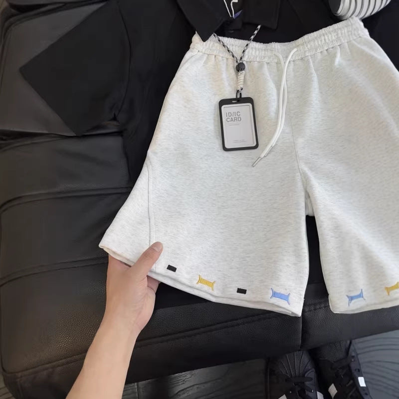 Shorts for Men Wear Elastic Waist Five-Panel Shorts