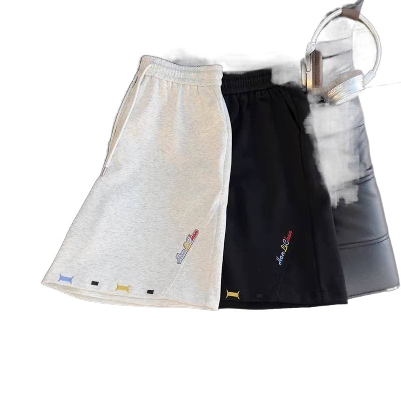 Shorts for Men Wear Elastic Waist Five-Panel Shorts