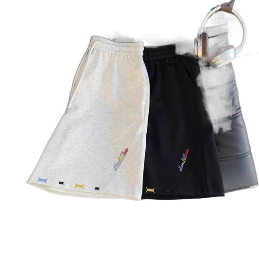 Shorts for Men Wear Elastic Waist Five-Panel Shorts