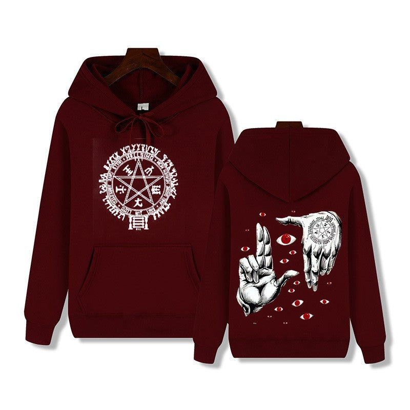 Causal Unisex Hoodie Casual Loose Fleece Printed Sweatshirt Trendy