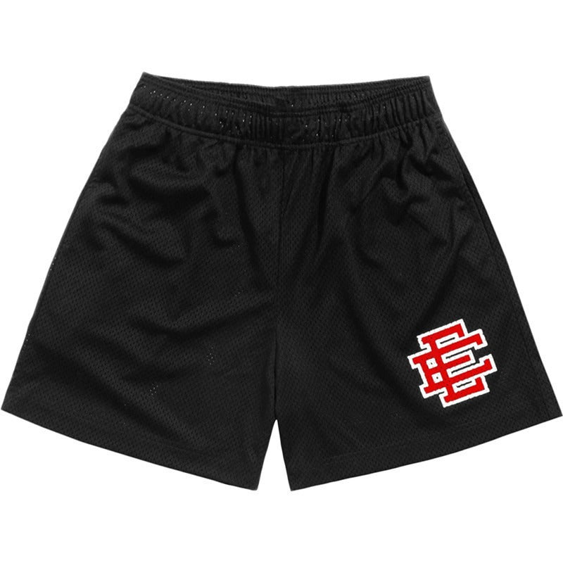 New Mens EE Mens Fitness Shorts Muscle Sports Running Quarters Mesh Breathable Shorts