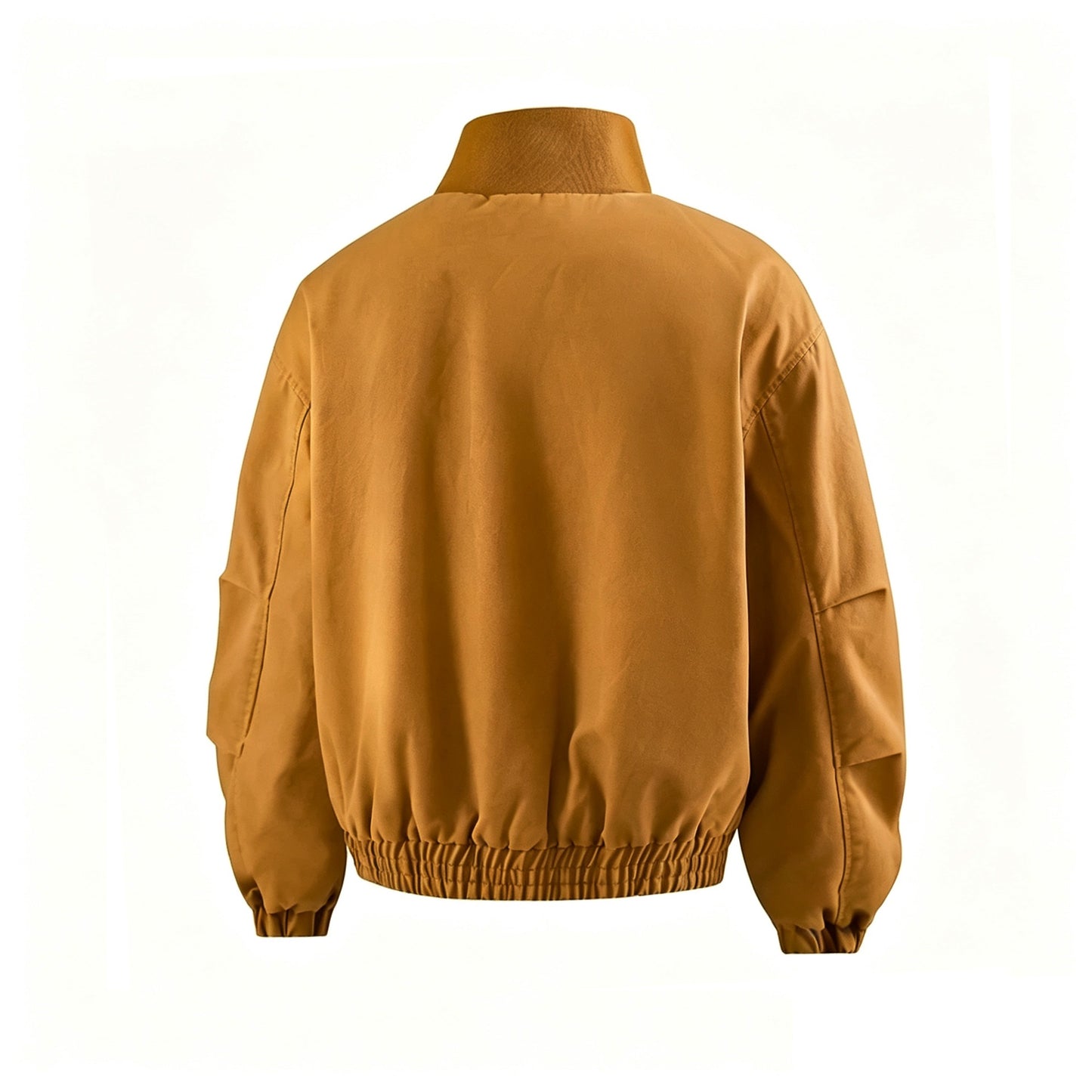 Solid Color Stand-up Collar Jacket Men's Detroit Flight Jacket