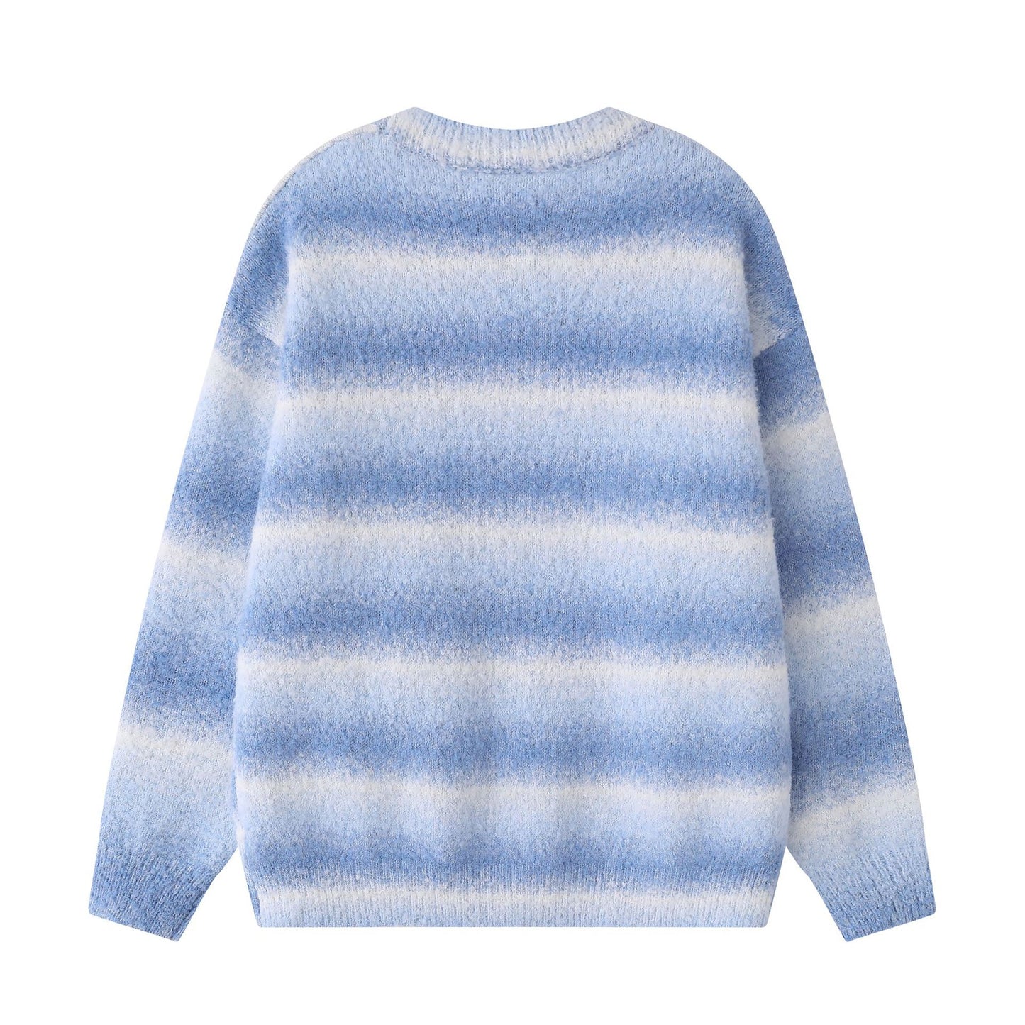Tie dye gradient striped sweater