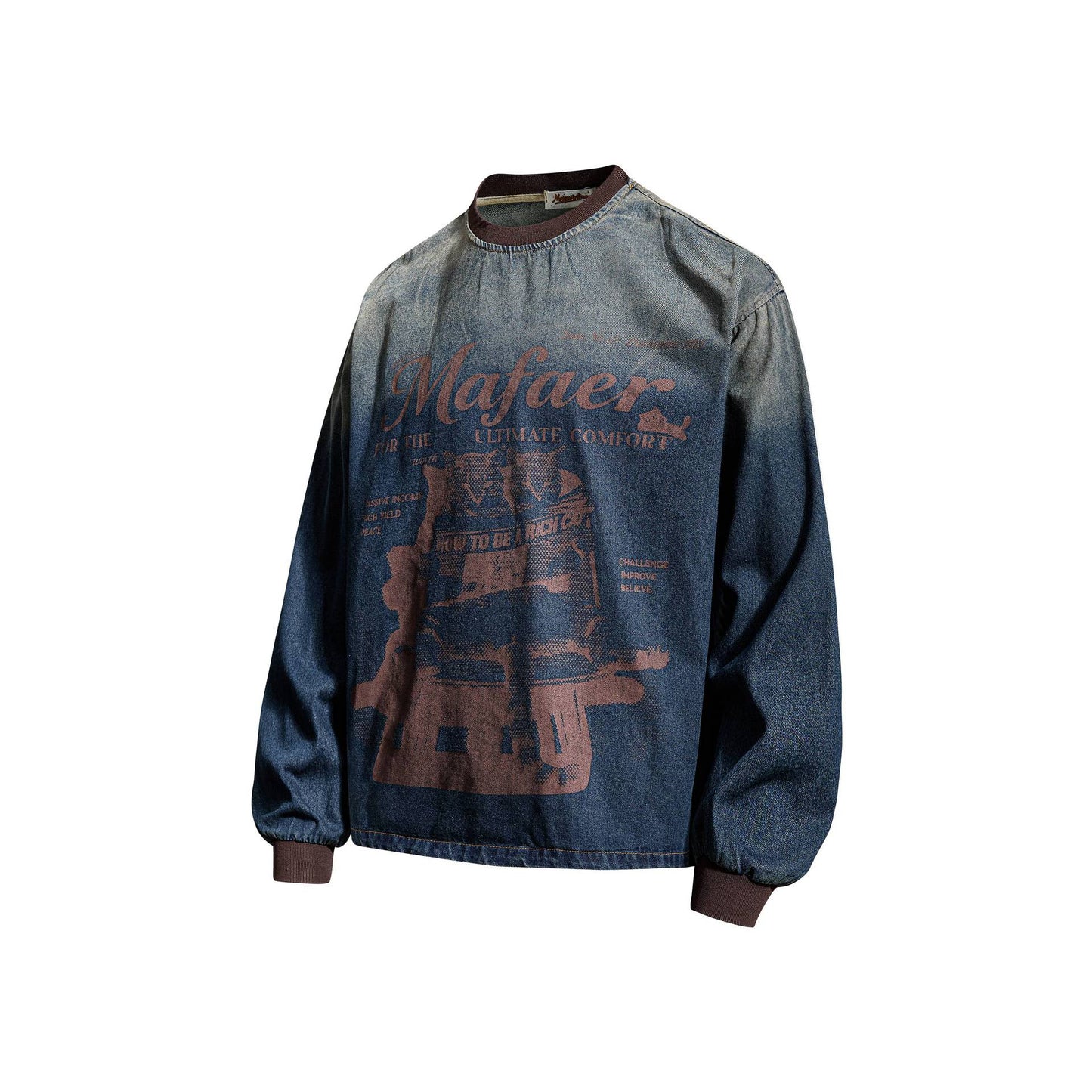 Gradual washing to make old hoodies