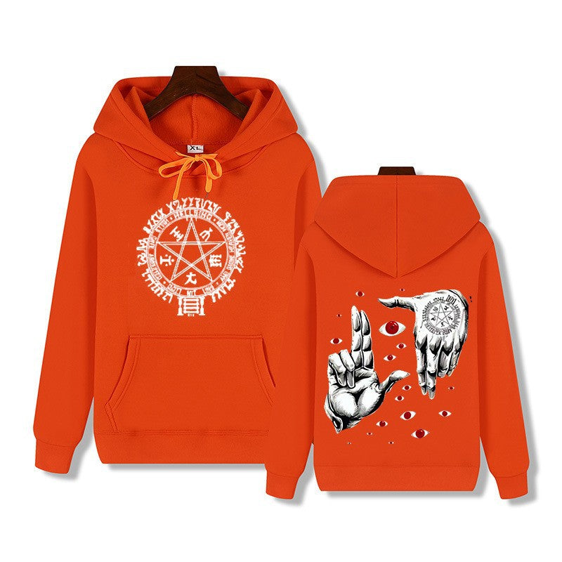 Causal Unisex Hoodie Casual Loose Fleece Printed Sweatshirt Trendy