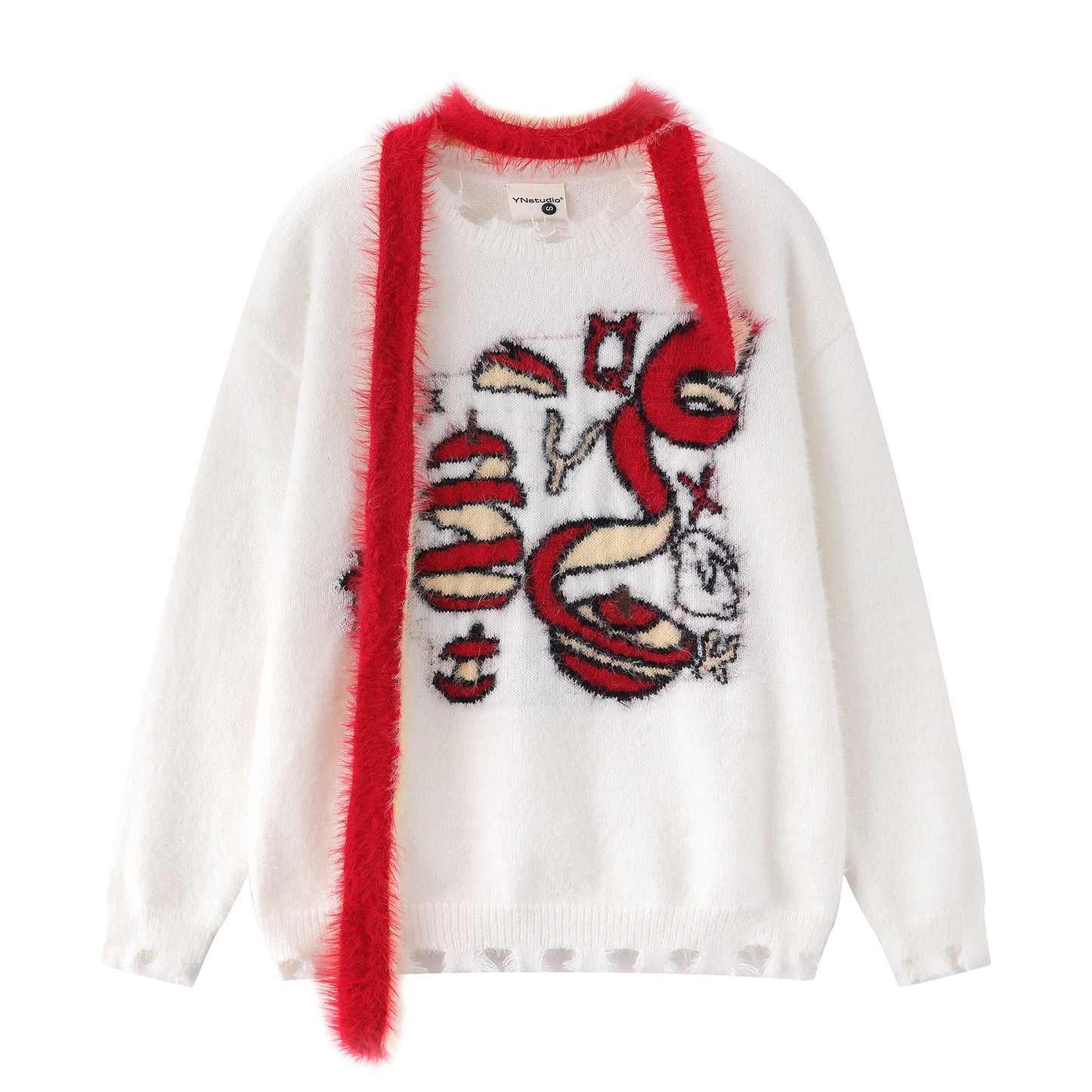 Scarf design sweater