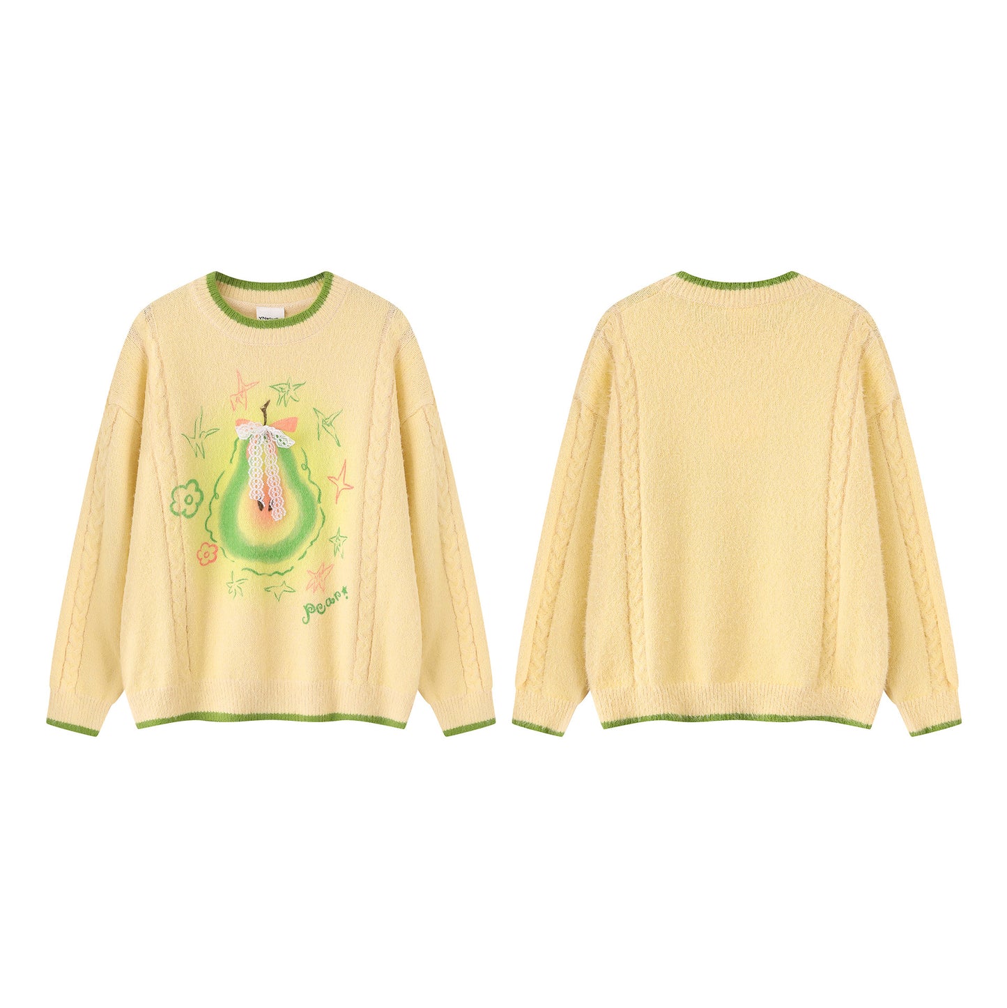 Lace knot sweater