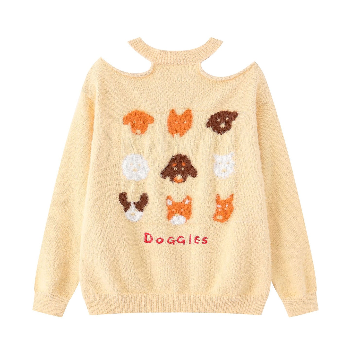 Off shoulder design sweater