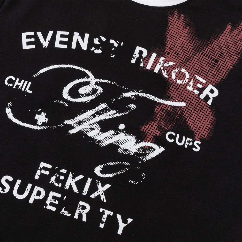 Letter graffiti T-shirt