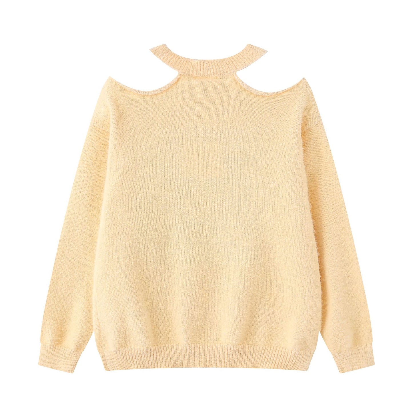 Off shoulder design sweater