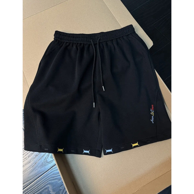 Shorts for Men Wear Elastic Waist Five-Panel Shorts