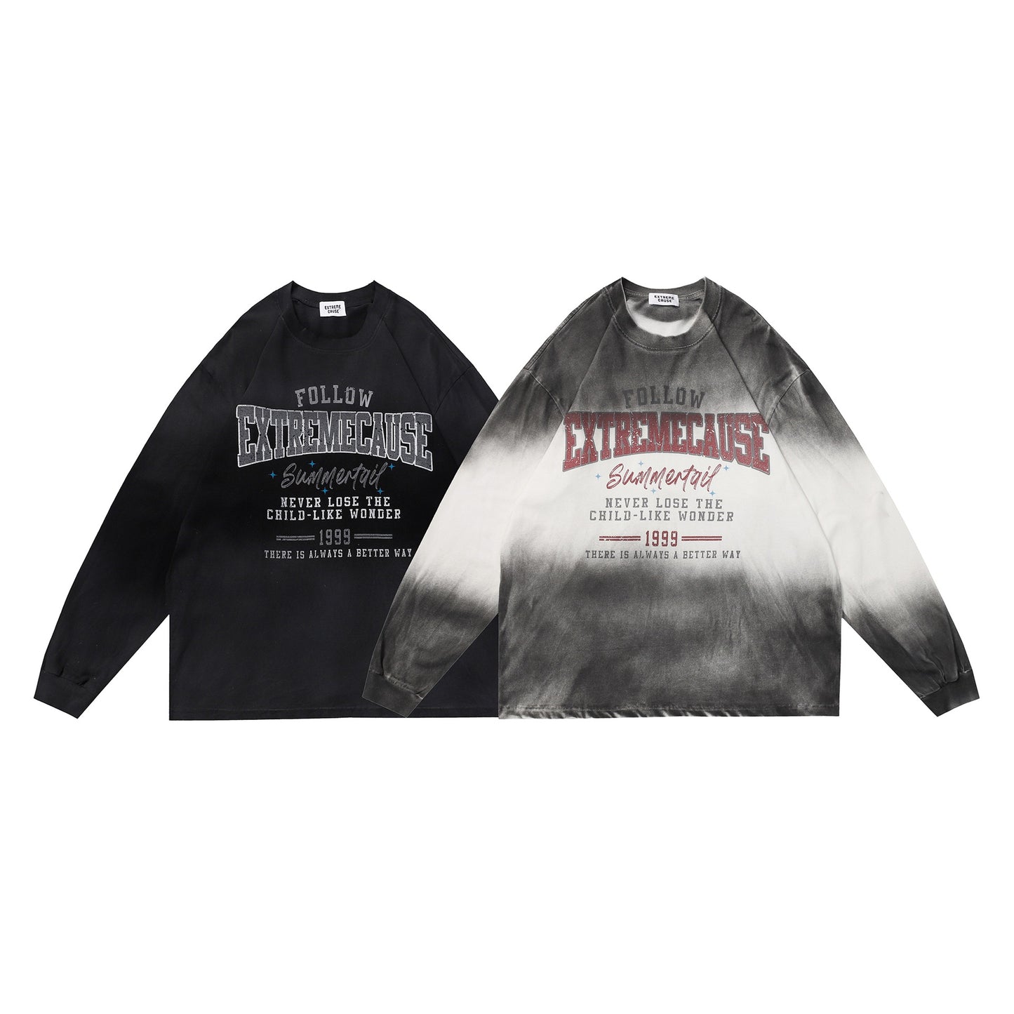 Gradient tie dye letter hoodie