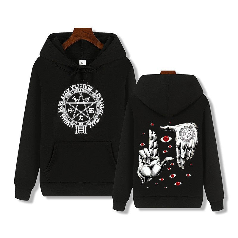 Causal Unisex Hoodie Casual Loose Fleece Printed Sweatshirt Trendy
