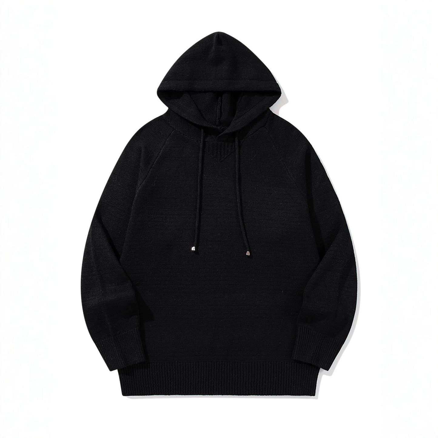 Men's Casual Loose Shoulder Sleeve Pullover Solid Color Knitted Sweater