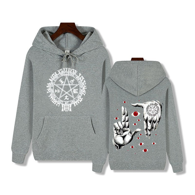 Causal Unisex Hoodie Casual Loose Fleece Printed Sweatshirt Trendy