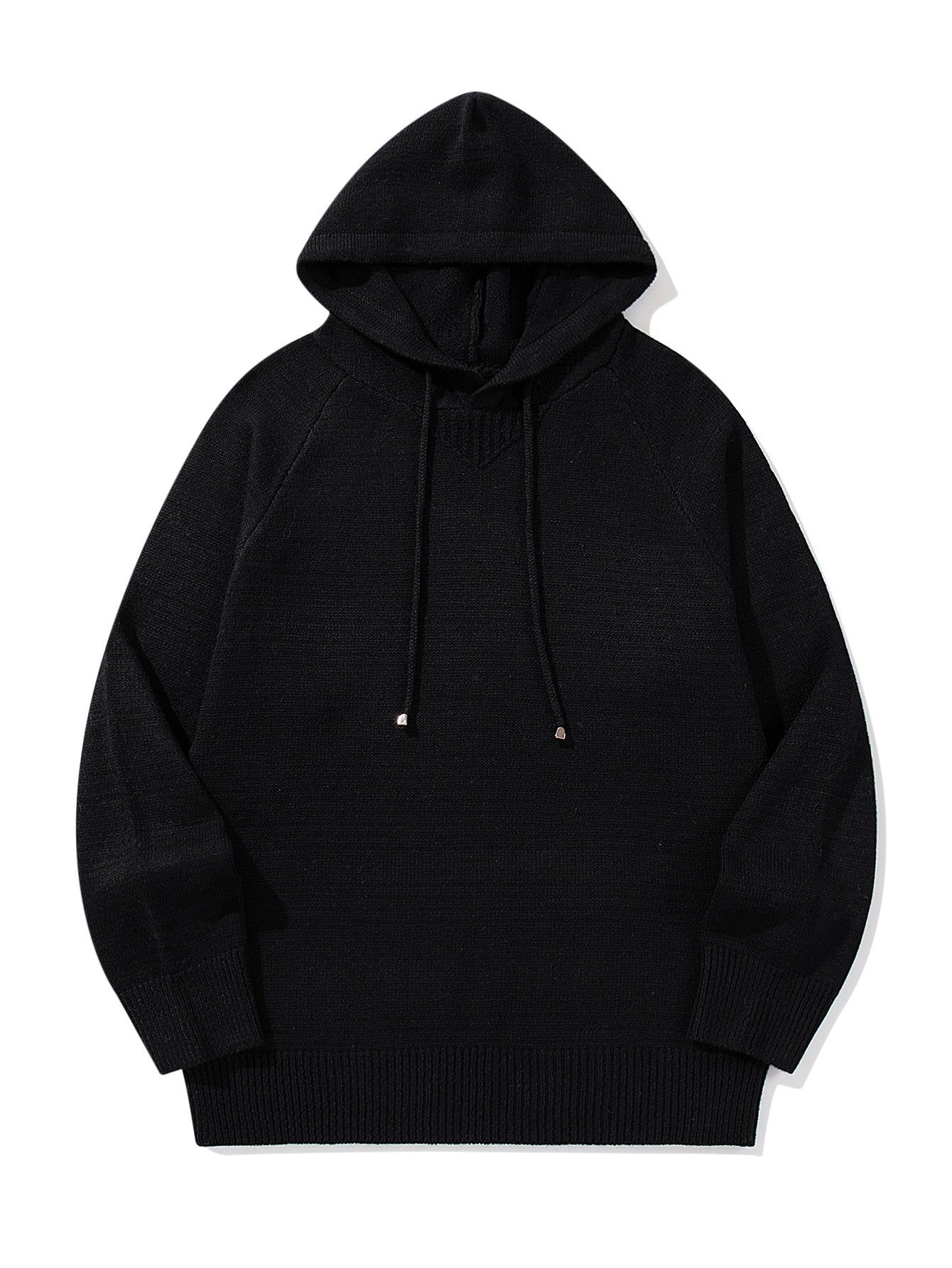 Men's Casual Loose Shoulder Sleeve Pullover Solid Color Knitted Sweater